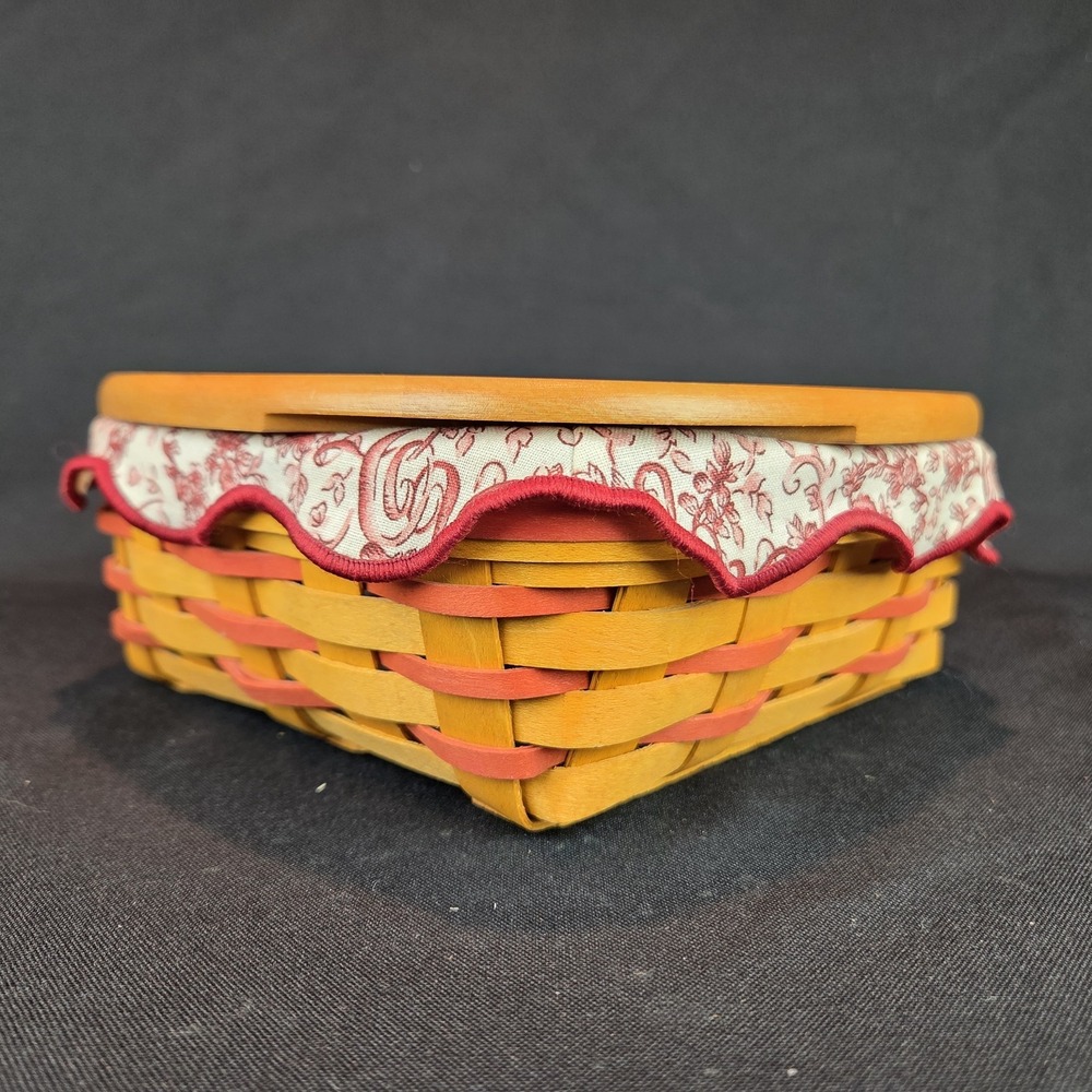 Longaberger Basket 1999 Sweetheart Little Love Heart Liner Protector - Picture 5 of 15